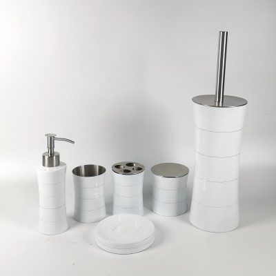 6 pieces stainless steel bathroom accessories sets